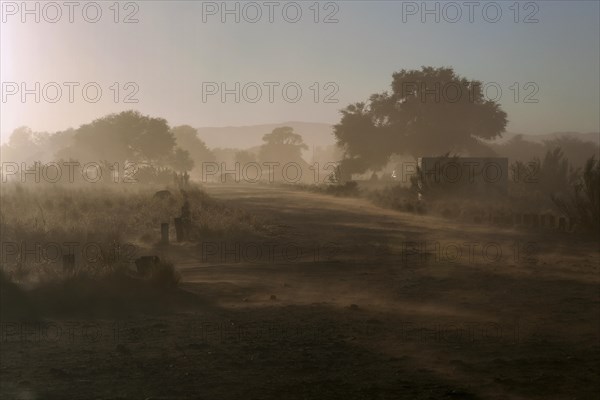 Sandstorm at Sesriem Camp