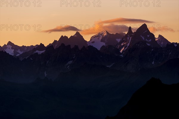 Sunrise above the Silvretta