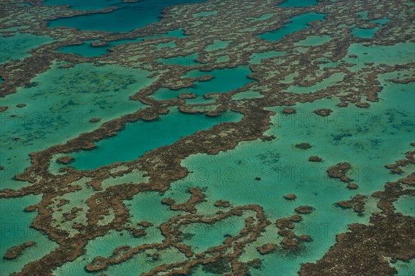Aerial view of the Great Barrier Reef