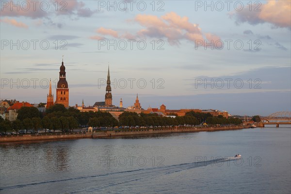 Historic centre with the banks of the Daugava River