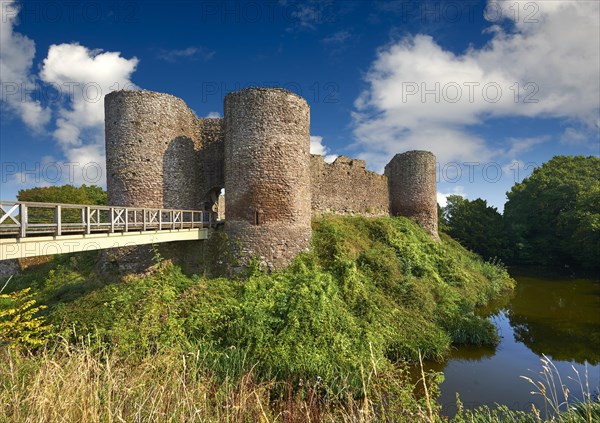 The medieval Llantilio Castle