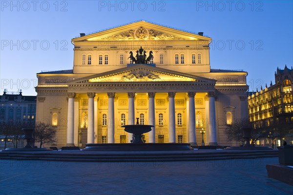 Bolshoi Theatre at dusk