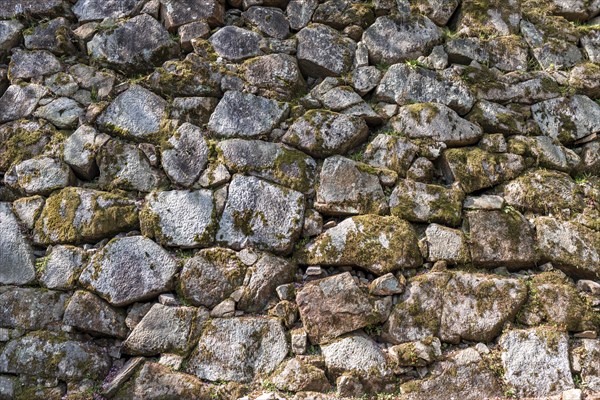 Stone wall of Hiroshima Castle