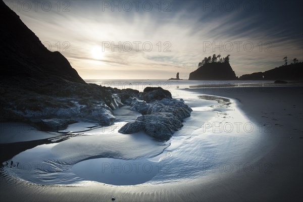 Sea stack on Second Beach in Olympic National Park