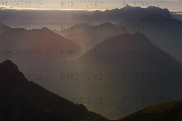 Sunrise over Reutte