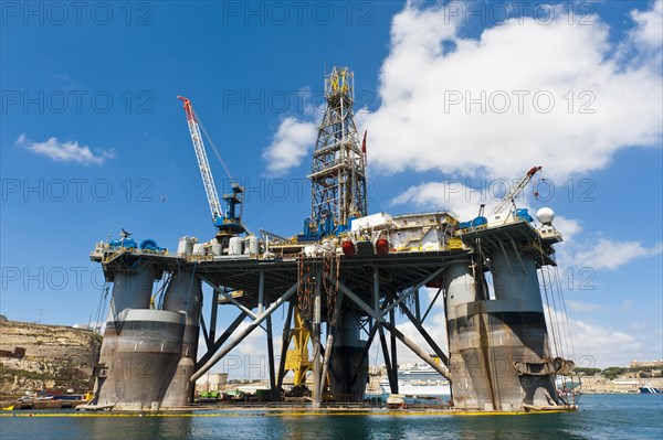 Oil rig in the harbour