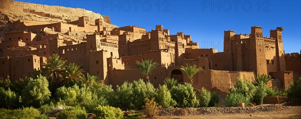 Mud buildings of the fortified Berber Ksar of Ait Benhaddou