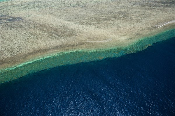 Aerial view of the Great Barrier Reef