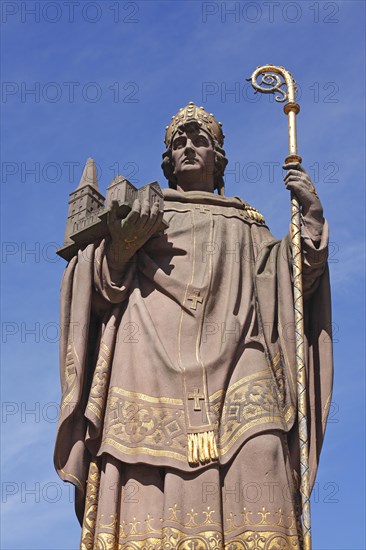 Sculpture by the city founder Archbishop St. Ansgar