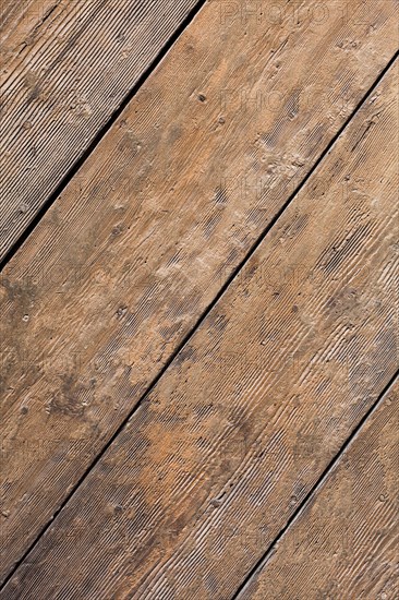 Detail of an old wooden door