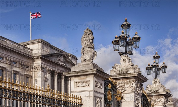 The gates of Buckingham Palace