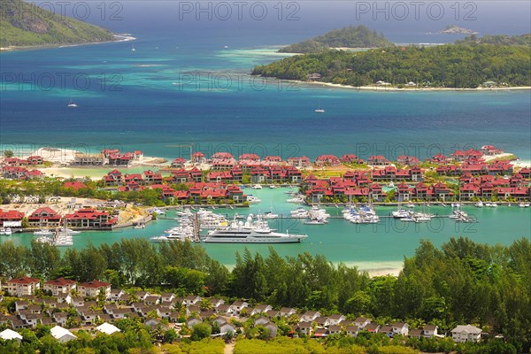 Yachts in the marina of Eden Island