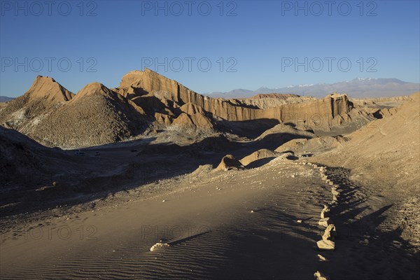Sand dune in the Valle de la Luna or Valley of the Moon
