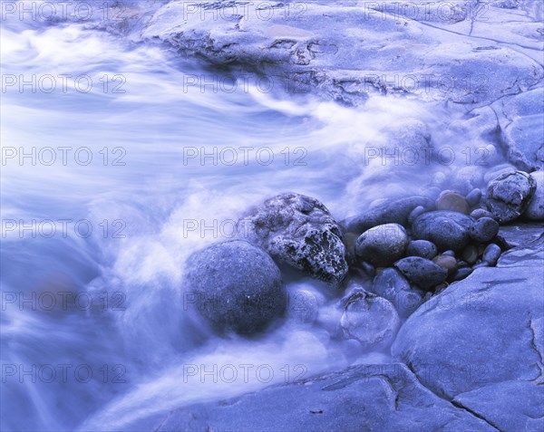 Rocks are shaped in a pool