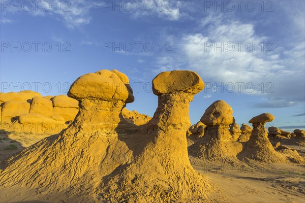 Rock formations in the evening light