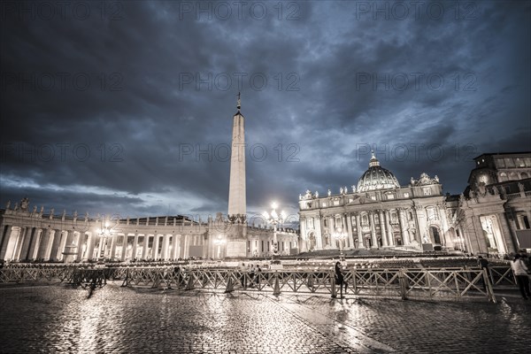 St. Peter's Square with St. Peter's Basilica and obelisk