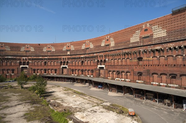 Courtyard of the unfinished Congress Hall of the Nazi Party from 1939