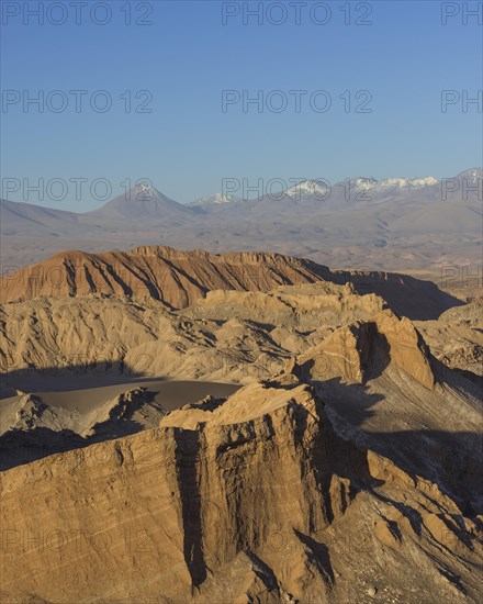 Valle de la Luna or Valley of the Moon in the evening light