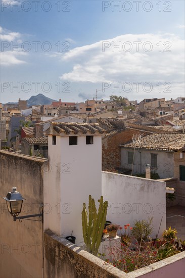 View from the city walls on the roofs of the historic centre
