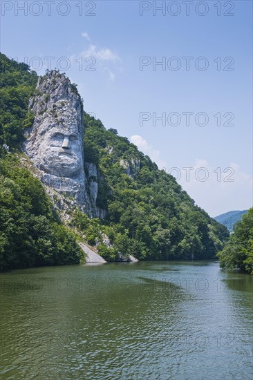 Rock sculpture of Decebalus