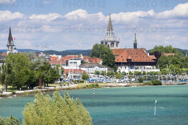 The historic centre of Konstanz with the Konzilgebaude building