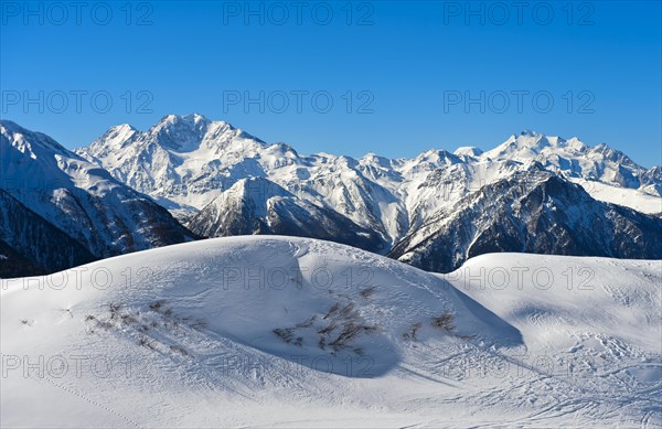 Mountain range of the Valais Alps