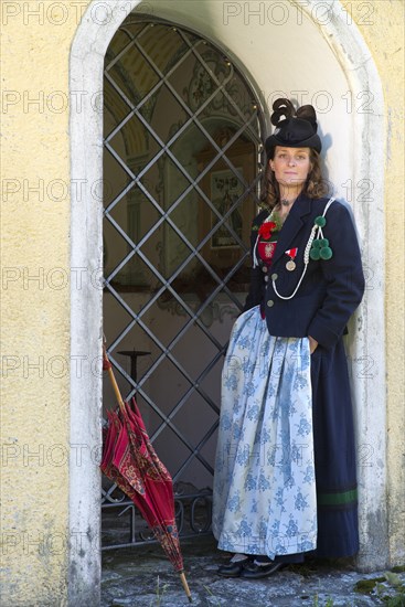 Young woman in traditional costume