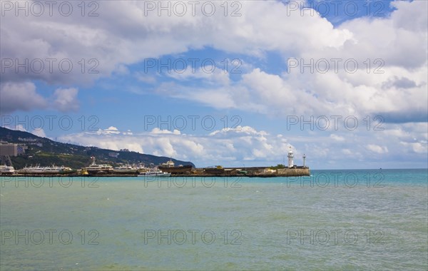 Coast with lighthouse