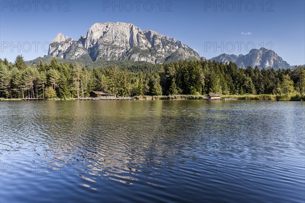 Volser Weiher lake area in the Alpe di Siusi holiday region