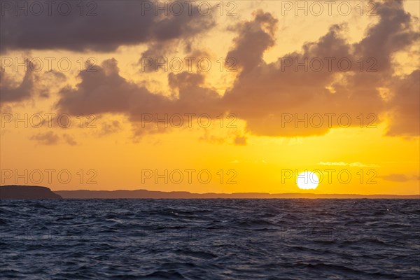 Sunset over Guadeloupe