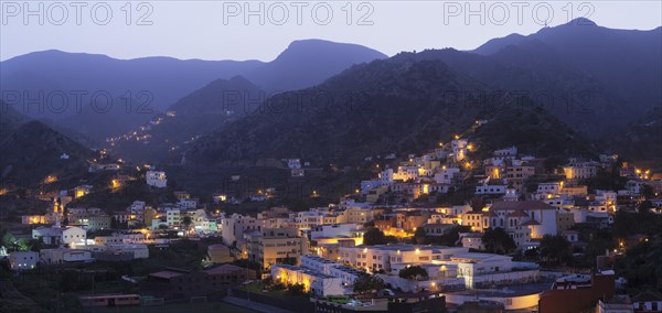 View of the village of Vallehermoso