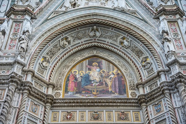 Marble facade of Florence Cathedral