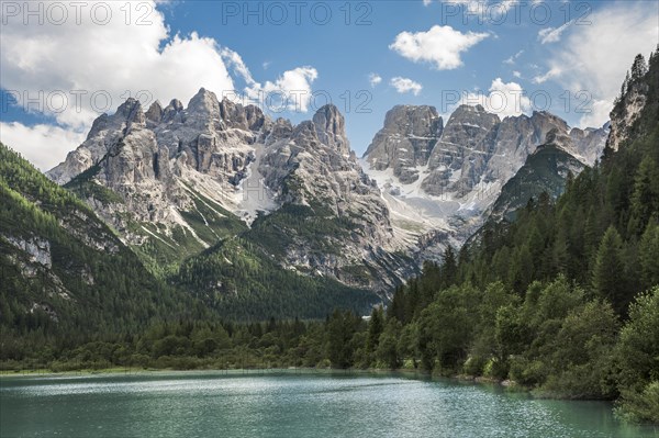 Durrensee lake in Hohlensteintal valley or Val di Landro