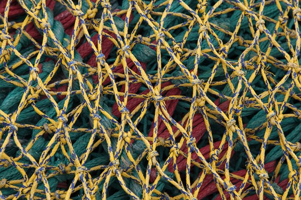 Fishing nets in the harbor of Husavik