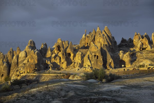 Tufa formations in the evening light