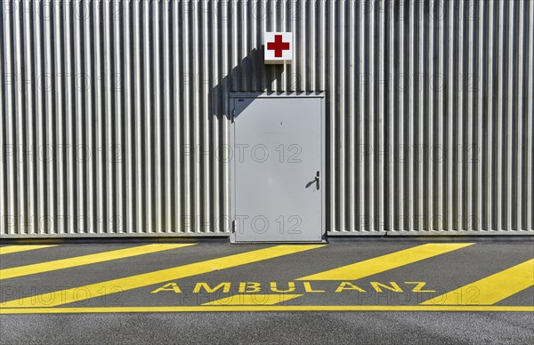 Ambulance parking spot in Switzerland
