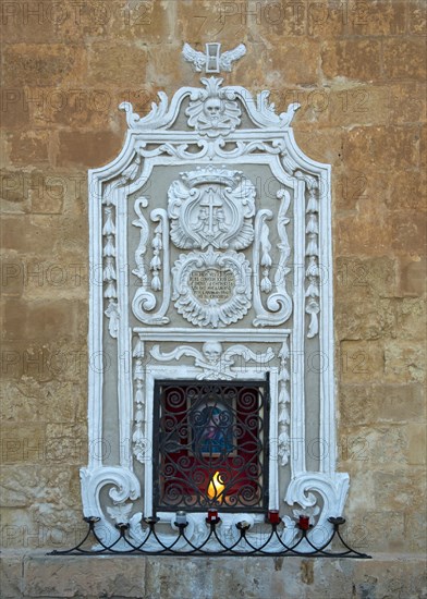 Small shrine with a Sanctuary Lamp