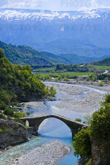 Roman bridge of Benja across river Shkumbin