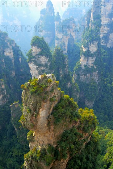 Avatar' mountains with vertical quartz sandstone rocks