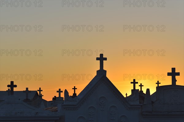 Cemetery Cimetiere marin in the evening light