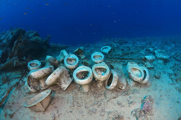 Plumbing by the shipwreck in Ras Muhammad National Park