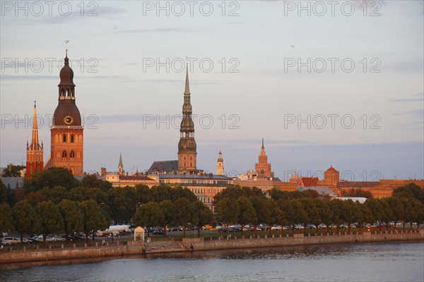 Historic centre with the banks of the Daugava River