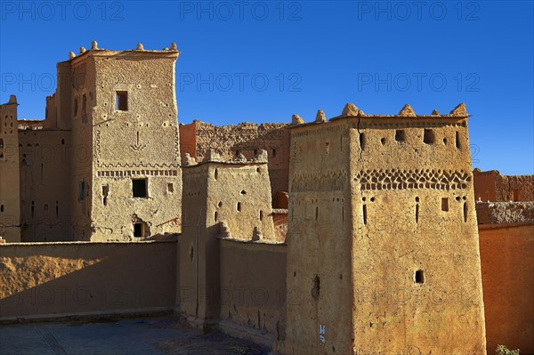 Exterior of the mud brick Taourirt Kasbah built by Pasha Glaoui