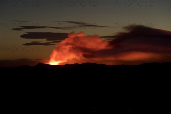 Ash and gas cloud of the Holuhraun fissure eruption