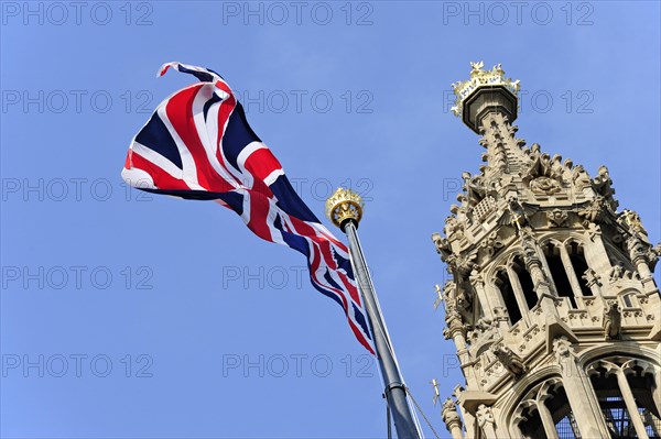 Union Jack on top of the Victoria Tower