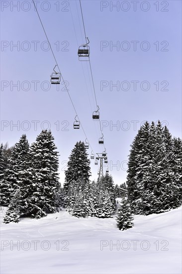 Empty ski lift