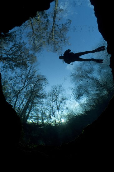 Diver at Devil's Eye