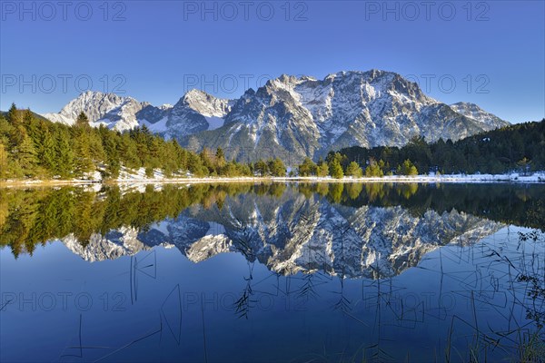 Lake Luttensee and Westliche Karwendelspitze