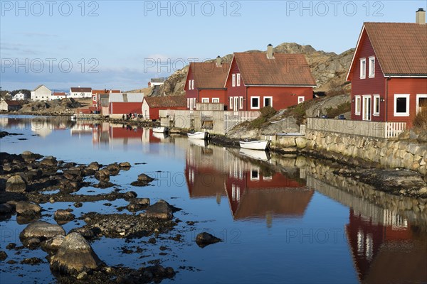 Holiday cottages on the fjord