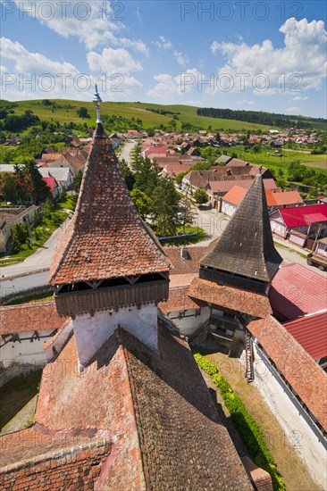 View from the Saxon fortified church of Homorod